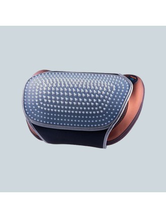 Portable infrared acupressure neck and shoulder massage pillow