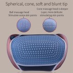 Portable infrared acupressure neck and shoulder massage pillow