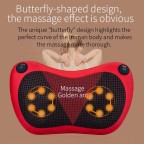 Portable infrared acupressure neck and shoulder massage pillow