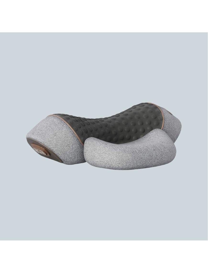 Hot compress vibration spine support massage pillow
