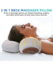Hot compress vibration spine support massage pillow