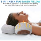Hot compress vibration spine support massage pillow