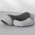 Hot compress vibration spine support massage pillow