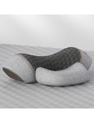 Hot compress vibration spine support massage pillow
