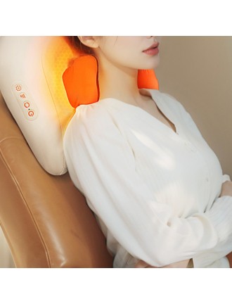 Modern heated neck shoulder waist and leg massage pillow
