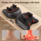 Modern heated neck shoulder waist and leg massage pillow