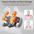 Modern heated neck shoulder waist and leg massage pillow