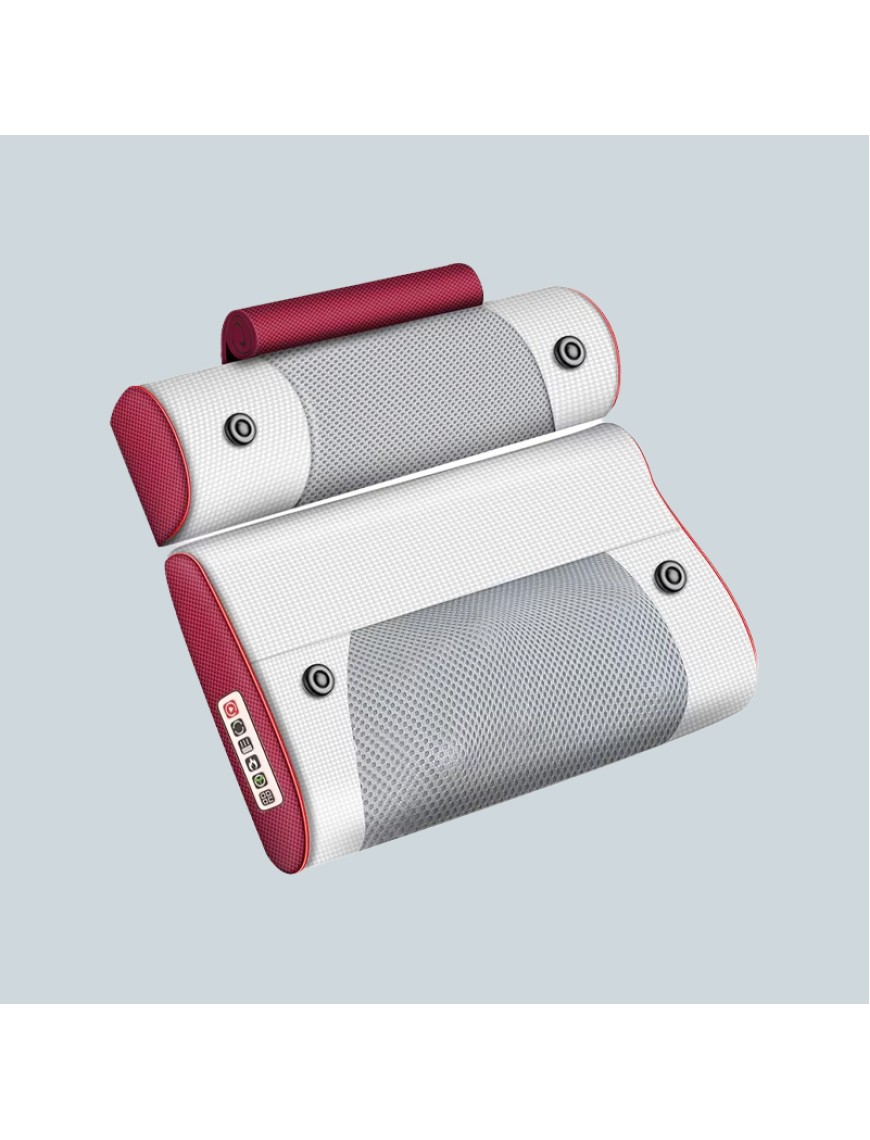 Full-effect heat kneading massage pillow