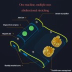 Full-effect heat kneading massage pillow