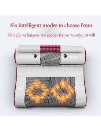 Full-effect heat kneading massage pillow