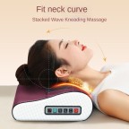 Constant temperature multifunctional kneading massage pillow
