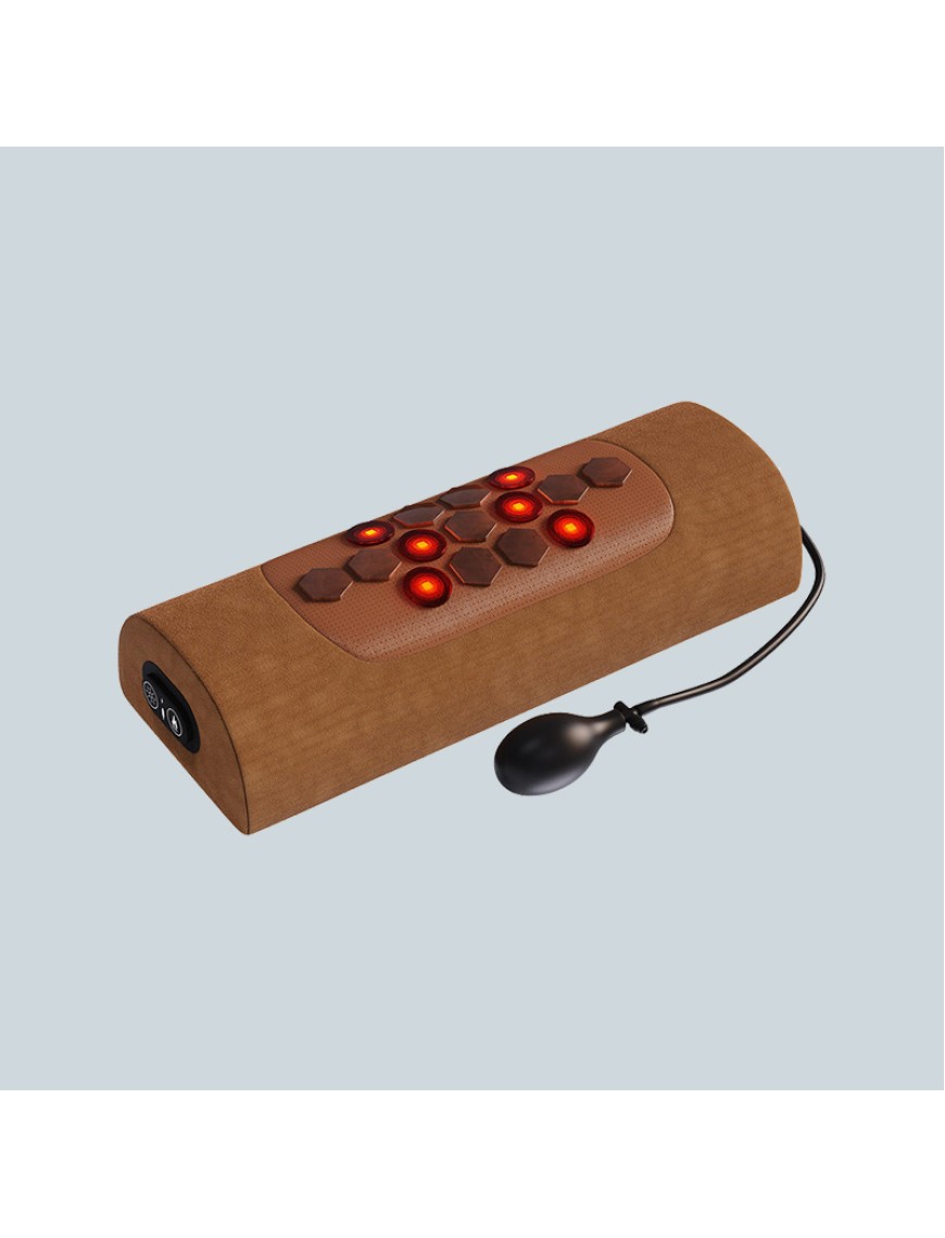 High-efficiency hot compress cervical massage pillow