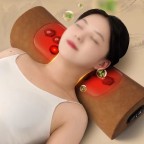 High-efficiency hot compress cervical massage pillow