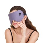 Comfortable silk heated eye massager