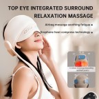 Smart head hot compress massager