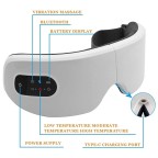 Wireless heated eye massager