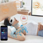 Wireless heated eye massager