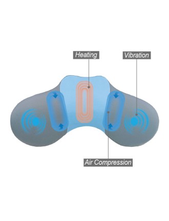 Vibrating back support massage pillow