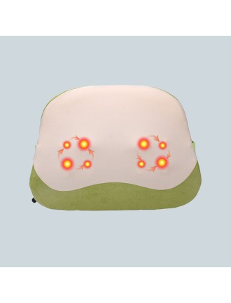 Portable 3D Heat Kneading Neck and Back Massage Pillow