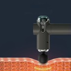 Portable wireless deep fascia massage gun