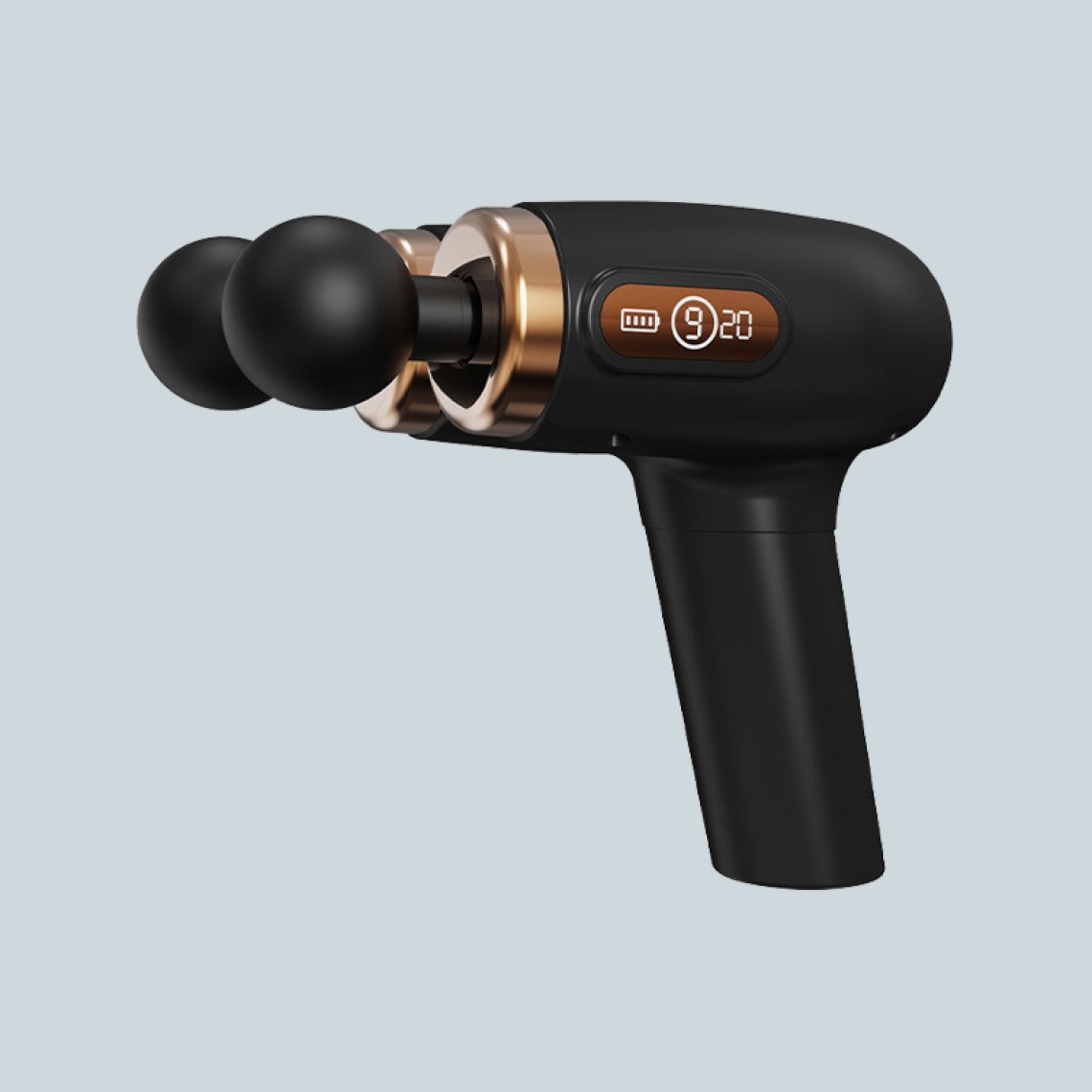 Double-headed handheld deep fascia massage gun