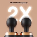 Double-headed handheld deep fascia massage gun