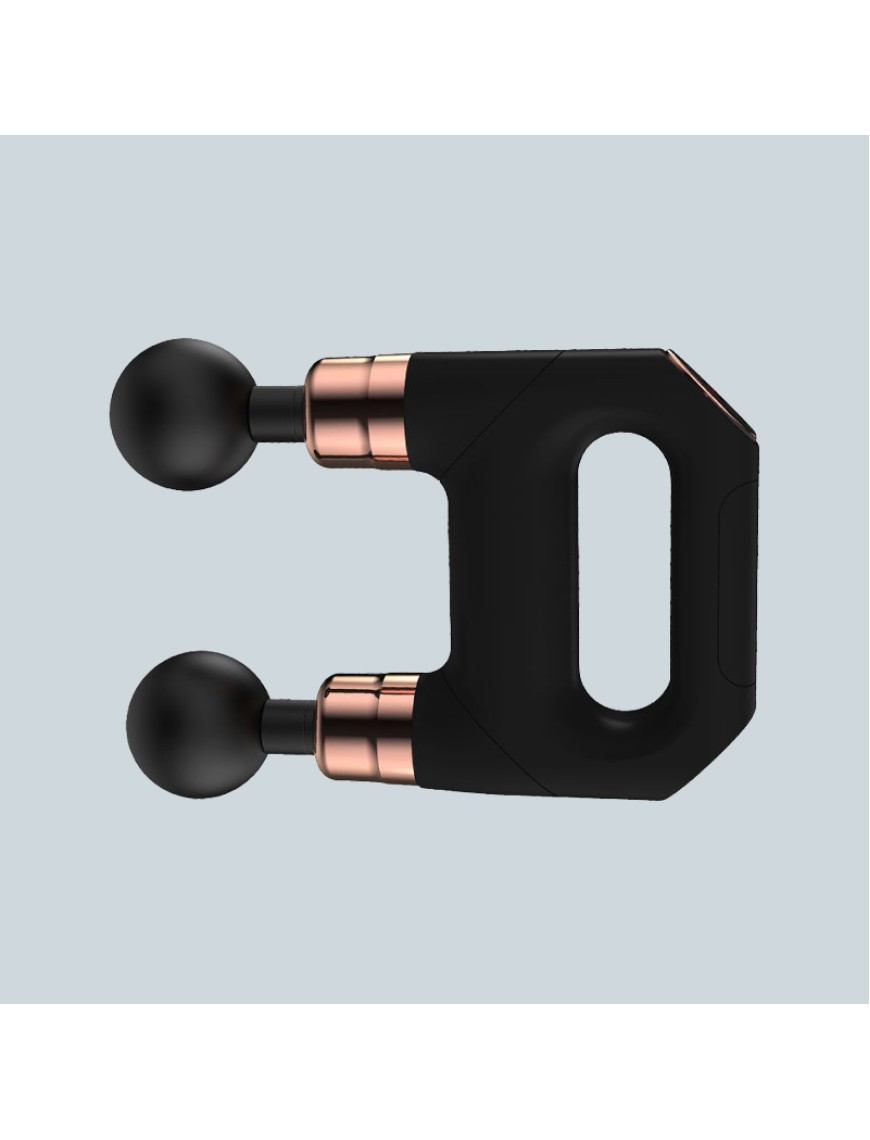 Low noise double-head massage gun