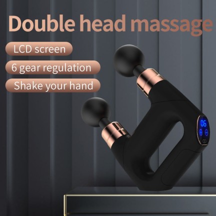 Double-headed deep fascia massage gun