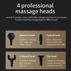 Double-headed deep fascia massage gun