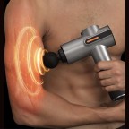Silent touch-sensitive deep muscle massage gun