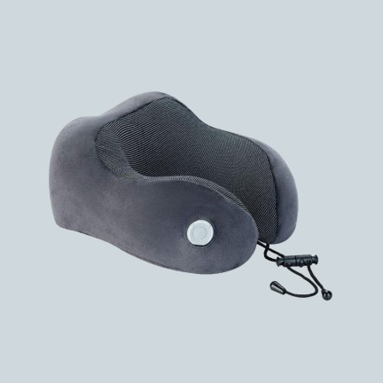 Portable electric heating memory neck pillow