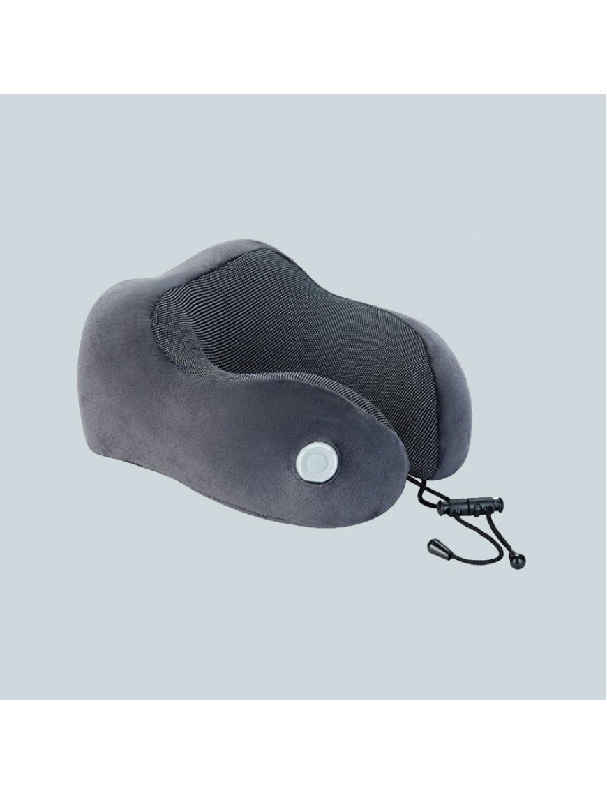 Portable electric heating memory neck pillow