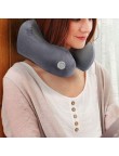 Portable electric heating memory neck pillow