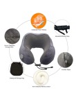 Portable electric heating memory neck pillow