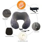 Portable electric heating memory neck pillow