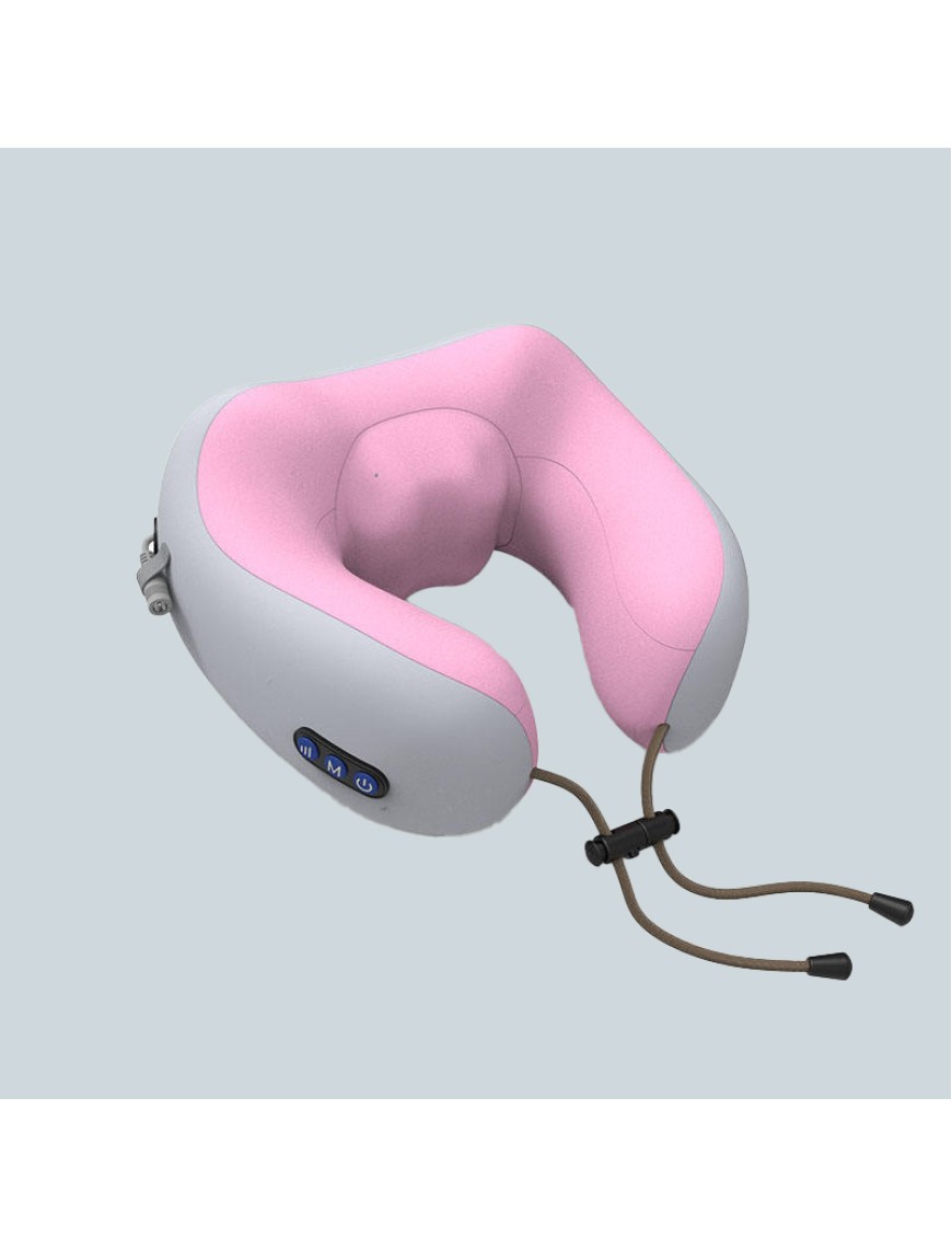 Relaxing massage pillow with heated neck