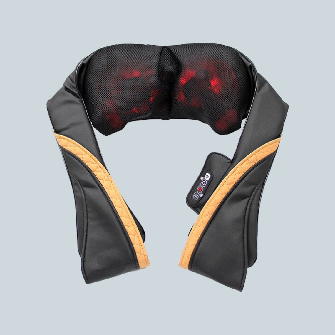 Deluxe Heated Neck and Shoulder Roller Shiatsu Massage Belt