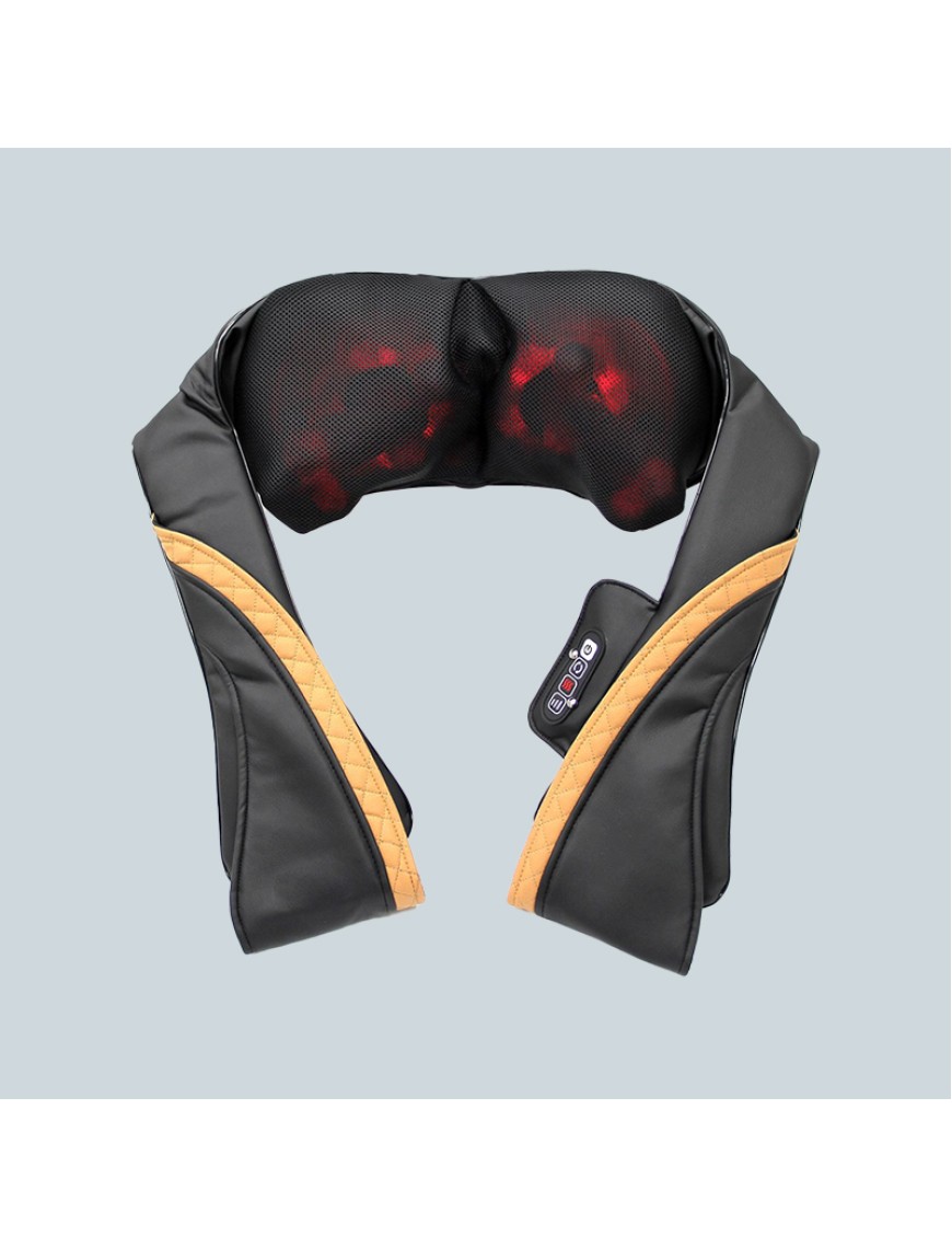 Deluxe Heated Neck and Shoulder Roller Shiatsu Massage Belt