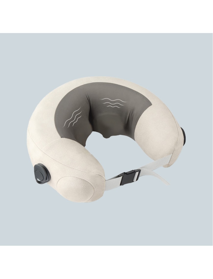 Smart charging electric inflatable U neck pillow
