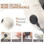 Smart charging electric inflatable U neck pillow