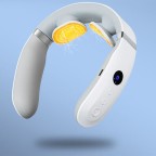 Intelligent temperature-controlled pulse neck massager