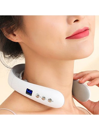 Intelligent precision-controlled wireless pulse neck massager