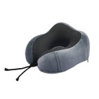 Knitted Memory Foam Neck for Airplane Sleep and Rest