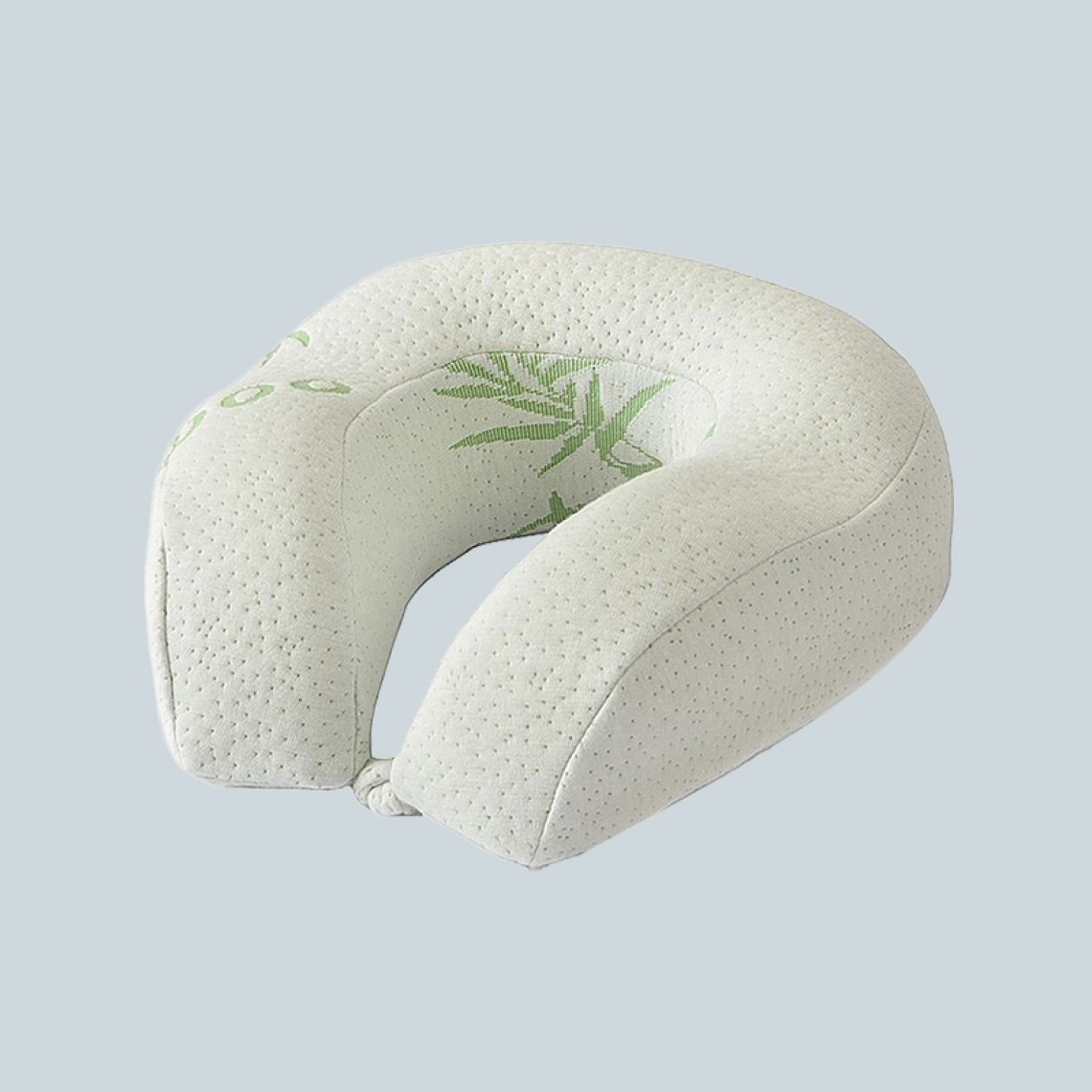 Bamboo Fiber Fabric U-Shaped Travel Neck Support Pillow