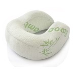 Bamboo Fiber Fabric U-Shaped Travel Neck Support Pillow