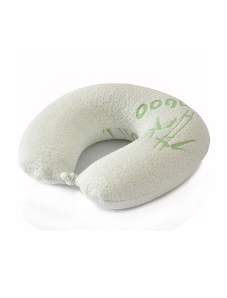 Soft and stylish bamboo fiber fabric travel neck pillow