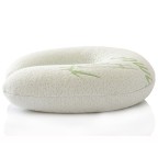 Soft and stylish bamboo fiber fabric travel neck pillow
