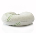 Soft and stylish bamboo fiber fabric travel neck pillow