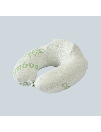 U-Shaped Bamboo Fabric Memory Foam Travel Neck