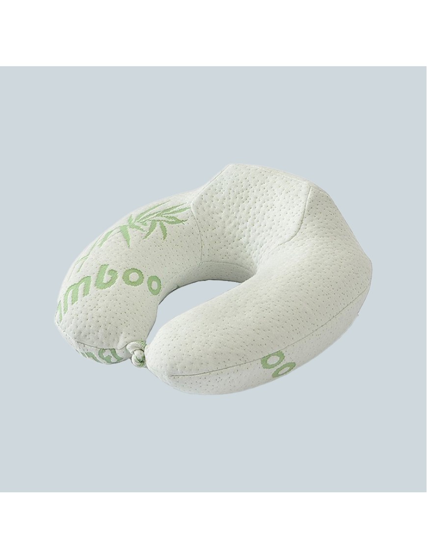 U-Shaped Bamboo Fabric Memory Foam Travel Neck
